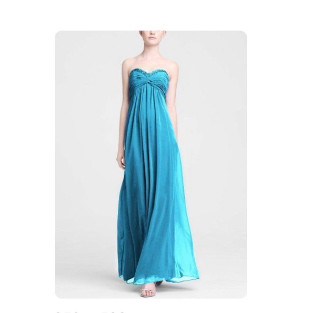 David’s Bridal Strapless Beaded Brides Maid Dress